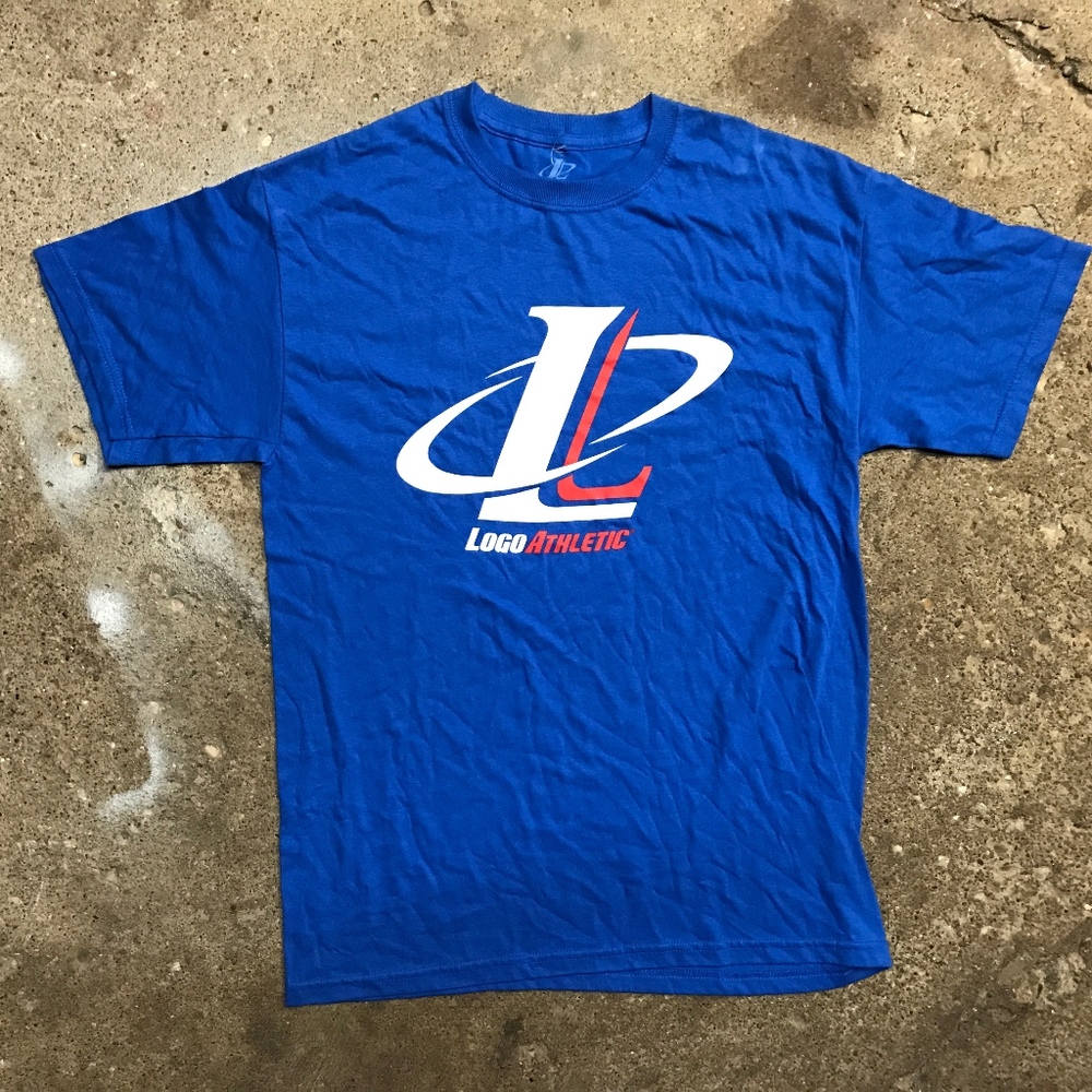 Vintage Logo Athletic T-Shirt Blue M